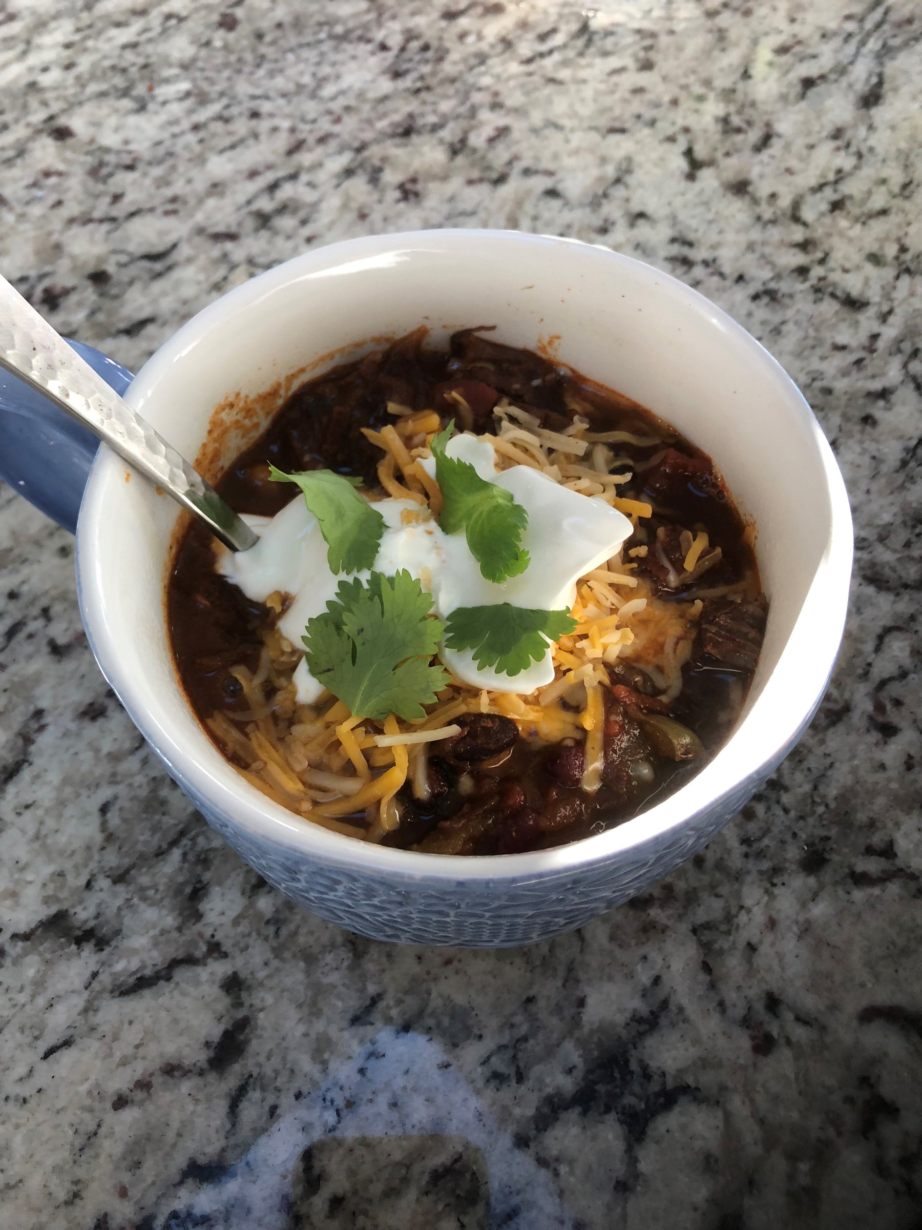 Leftyover Smoked Beef Brisket Chili