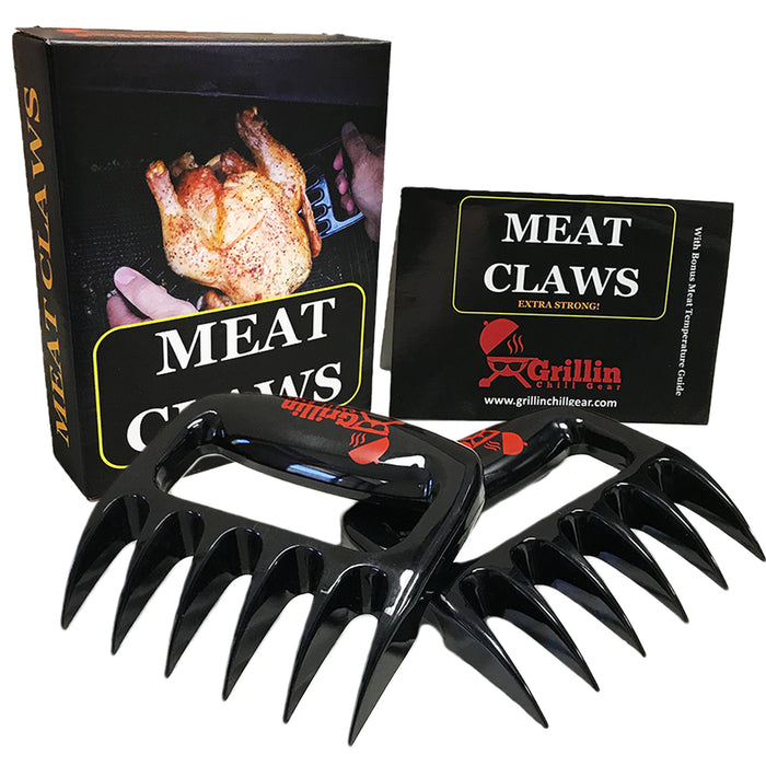 Heavy Duty Meat Claws - Best Pulled Pork Meat, Chicken Shredders - Dishwasher Safe - BBQ Accessories