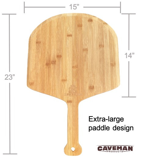 Caveman Products Bamboo Wood Pizza Peel - 23"x15" - Large